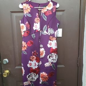 Purple floral dress